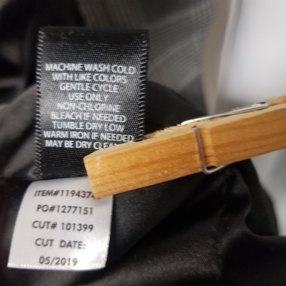 Torrid Black Glen Plaid Houndstooth Cutaway Stretch Open Blazer 2X NEW - Picture 9 of 10